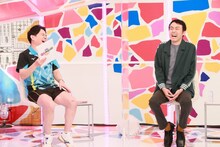 （左から）千鳥ノブ、アンガールズ田中。