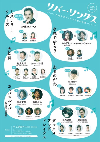 「リバー・ソングス～大阪を流れていた6枚の枯葉～」チラシ（裏面）