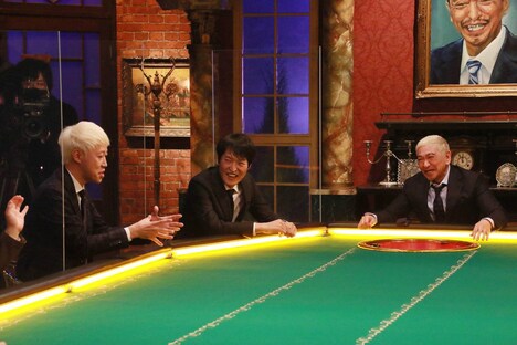 (左から)小籔千豊、千原ジュニア、松本人志。