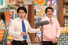 「さんまのお笑い向上委員会」に向上ゲストとして出演する、マヂカルラブリー。