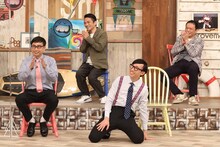 おいでやすこがと、中川家（後列）。