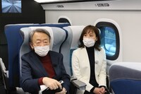 「池上彰が緊急取材！どうなる!?リニア新幹線」のワンシーン。(c)静岡朝日テレビ