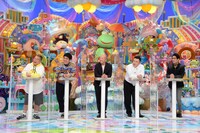 「アメトーーク！」の恒例企画「立ちトーーク」に出演する（左から）出川哲朗、おぎやはぎ小木、バイきんぐ小峠、アンタッチャブル。(c)テレビ朝日