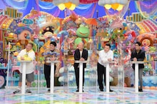 「アメトーーク！」の恒例企画「立ちトーーク」に出演する（左から）出川哲朗、おぎやはぎ小木、バイきんぐ小峠、アンタッチャブル。(c)テレビ朝日
