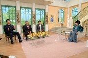 （左から）高橋英樹、サンドウィッチマン、黒柳徹子。(c)テレビ朝日