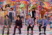 （前列左から）ぺこぱ、おいでやすこが、（後列左から）3時のヒロイン福田、3時のヒロインかなで、四千頭身。(c)テレビ朝日