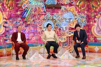 千鳥と蛍原徹。(c)テレビ朝日