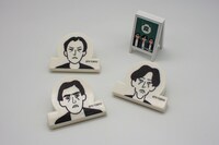 腐り芸人セラピークリップ4点セット（マグネット＆スタンド）