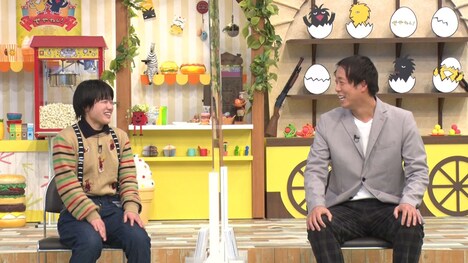「プリンとサクランボのような関係」という川筋ライラ(左)と大黒ケイイチ(右)。