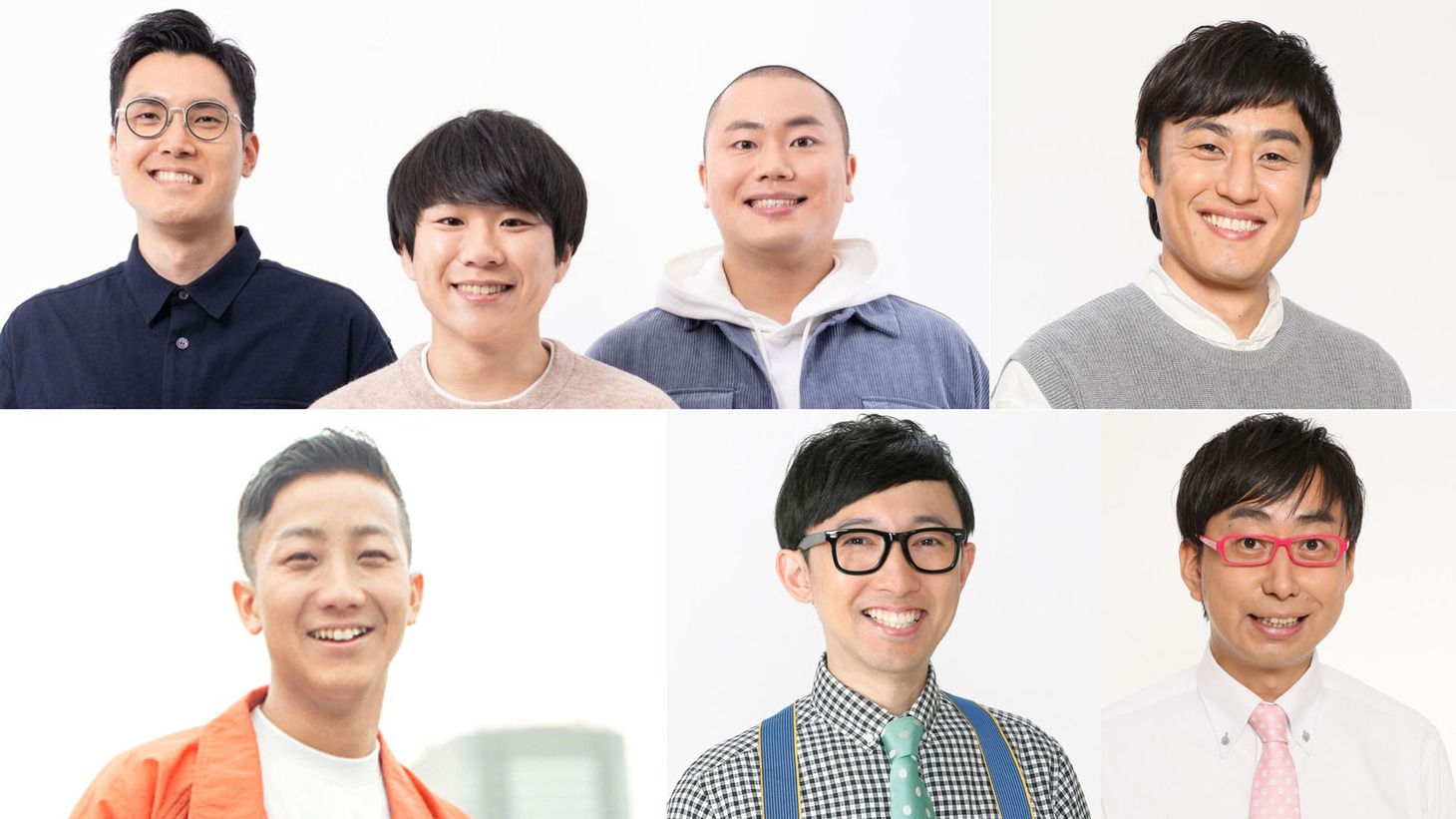 「ビバデミー賞2021」を受賞した（左上から時計回りに）ハナコ、ロバート山本、おいでやすこが、瑛人。