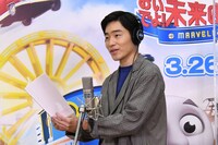 公開アフレコに臨むジャルジャル後藤。