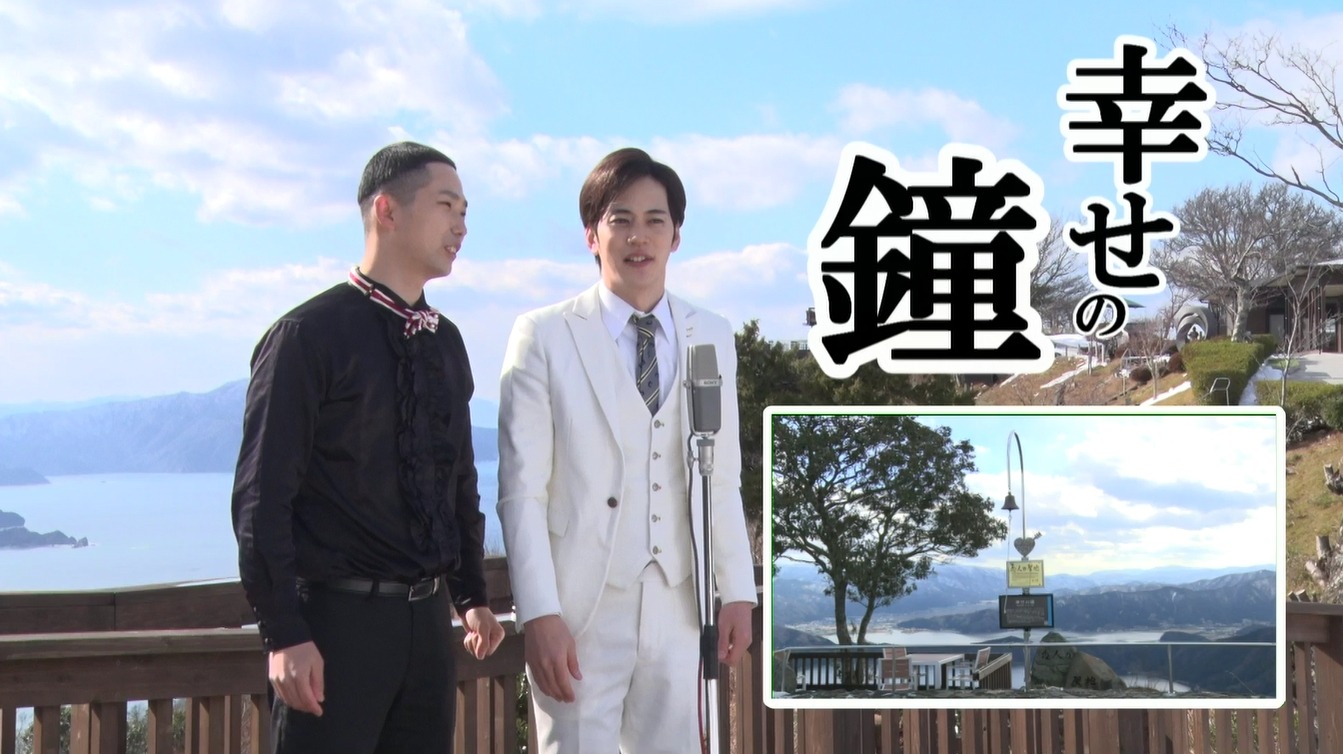 動画「お笑い×敦賀若狭 景観編 武者武者」のワンシーン。