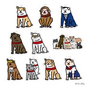 「○○公」シリーズのイラストアクリルキーホルダー。