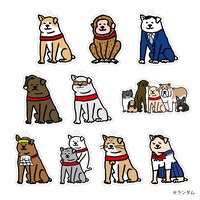 「○○公」シリーズのイラストアクリルキーホルダー。