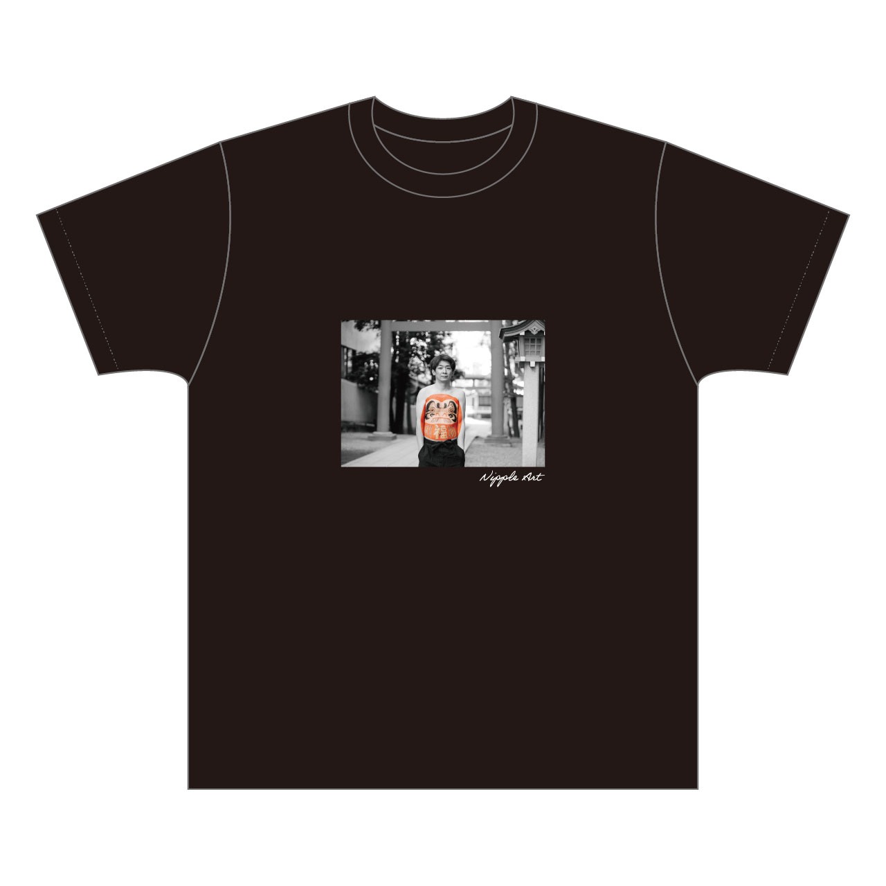 乳首アートTシャツ