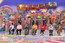 「アメトーーク！」に「大宮セブン」メンバーとして出演する（前列左から）マヂカルラブリー、すゑひろがりず、GAG、（後列左から）タモンズ、囲碁将棋、ジェラードン。(c)テレビ朝日