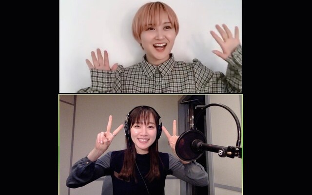 上からラランド・サーヤ、吉岡里帆。