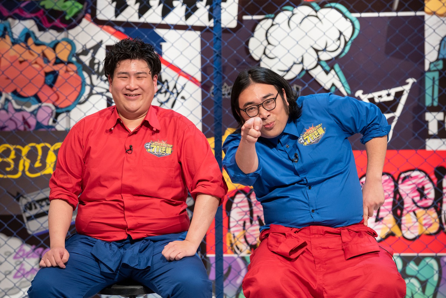 ビスケットブラザーズ。左からきん、原田。