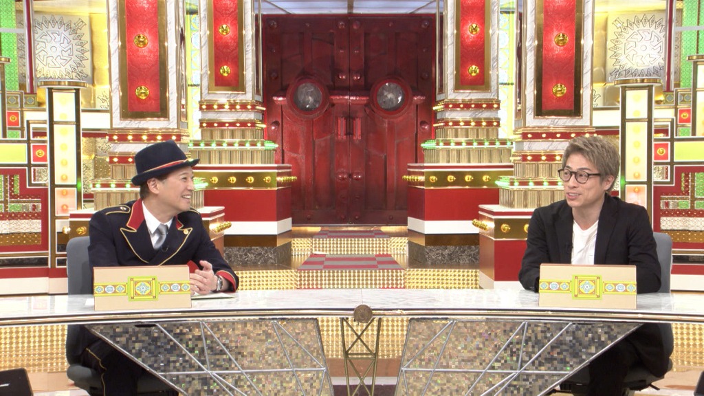 「中居正広の金曜日のスマイルたちへ」に出演する（左から）中居正広、ロンドンブーツ1号2号・田村淳。(c)TBS