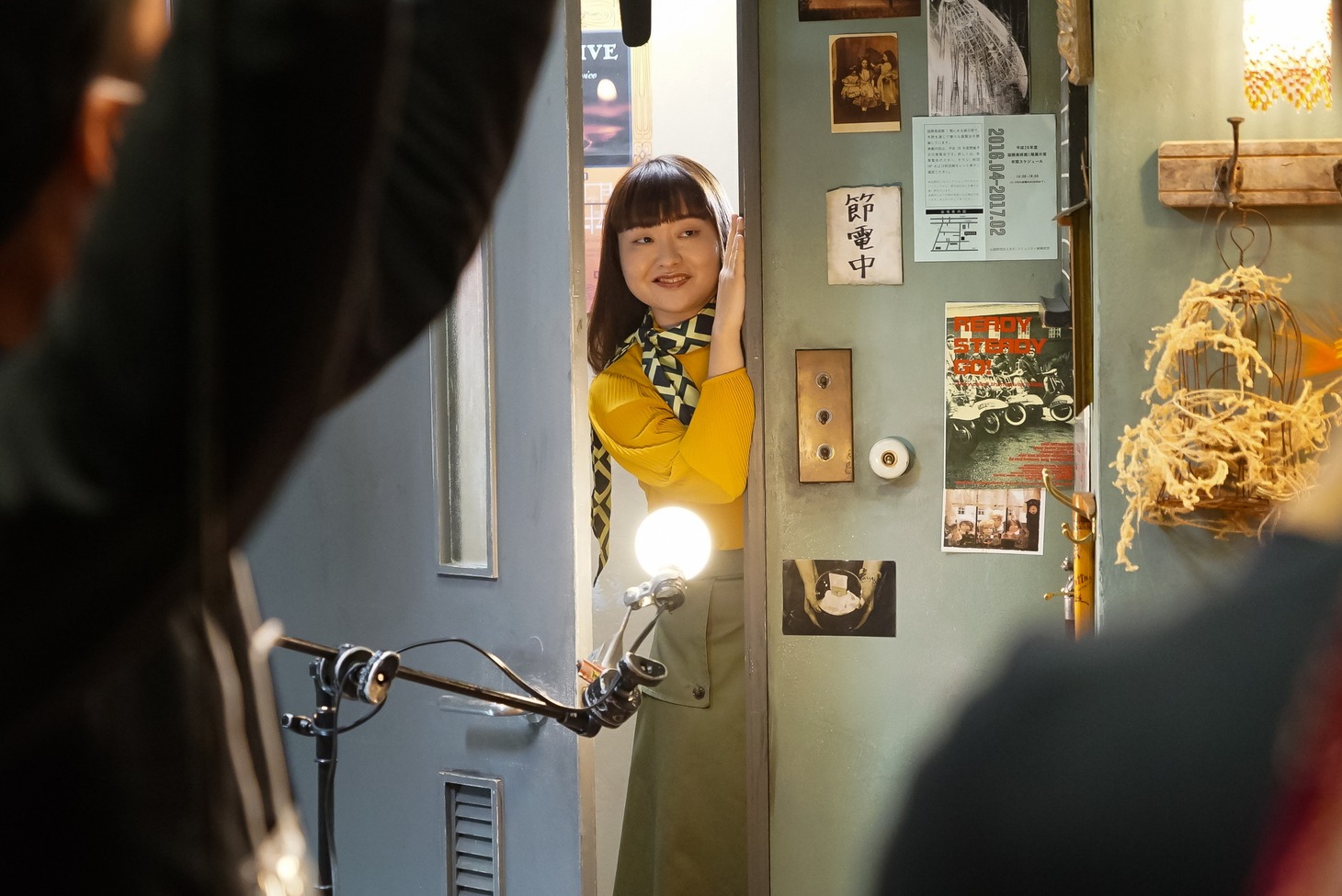 CM撮影中の様子。