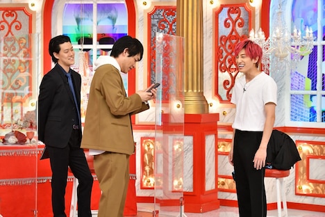 （左から）霜降り明星・粗品、麒麟・川島、EXIT兼近。(c)TBS