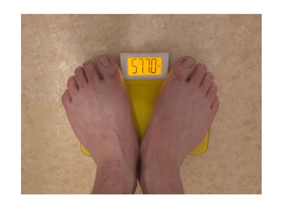 57.7kgでゴール。