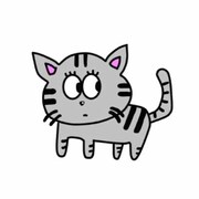 祇園・櫻井が描いた猫のイラスト。