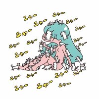 らむね岡が描いた猫のイラスト。