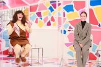 千鳥ノブと滝沢カレン。(c)フジテレビ