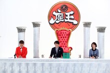 （左から）FUJIWARA藤本、千原ジュニア、竹上萌奈アナ。(c)関西テレビ