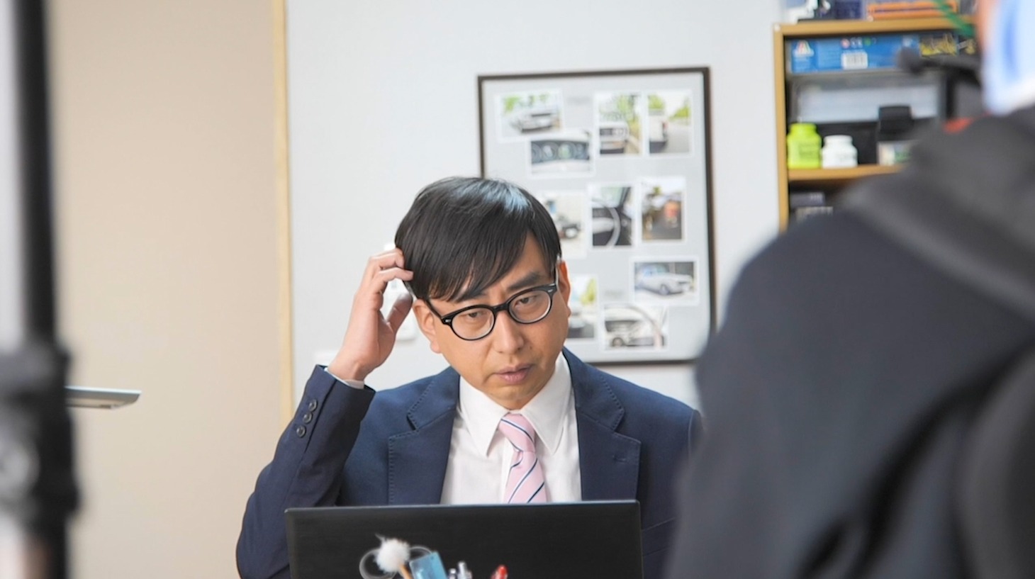 おいでやす小田の撮影中の様子。