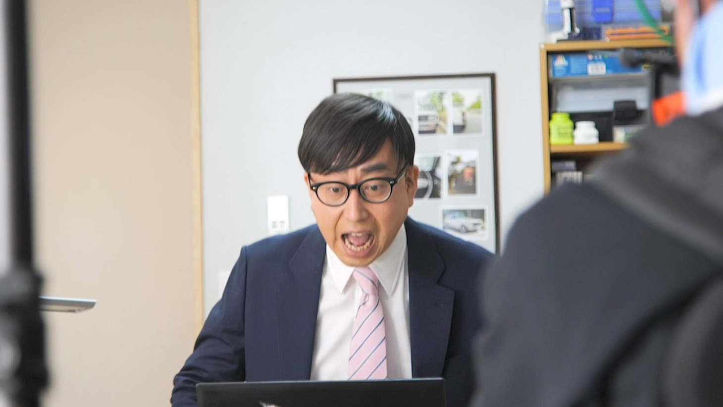 おいでやす小田の撮影中の様子。