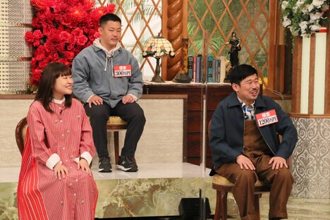 （左から）吉住、ザ・マミィ、岡野陽一。(c)フジテレビ