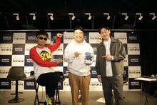 左からバイク川崎バイク、和牛。