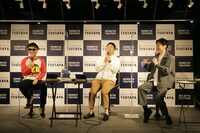 左からバイク川崎バイク、和牛。