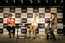 左からバイク川崎バイク、和牛。