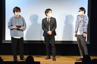 左からザ・ギース高佐、エルシャラカーニ清和、ハマカーン神田。