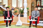 ゲストの辛坊治郎(左)と橋下徹(右)。
