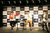 当時のノリを披露しようとするバイク川崎バイクと和牛・水田。