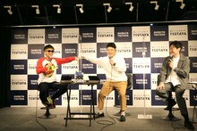 当時のノリを披露しようとするバイク川崎バイクと和牛・水田。