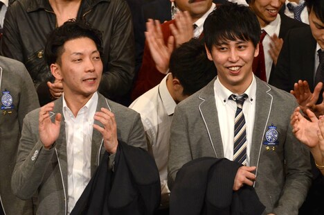 2014年1月、バトルライブを制し「彩」のジャケットを着用したニューヨーク。