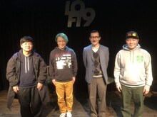 左からチャンス大城、永野、イワイガワ・岩井ジョニ男、オラキオ。