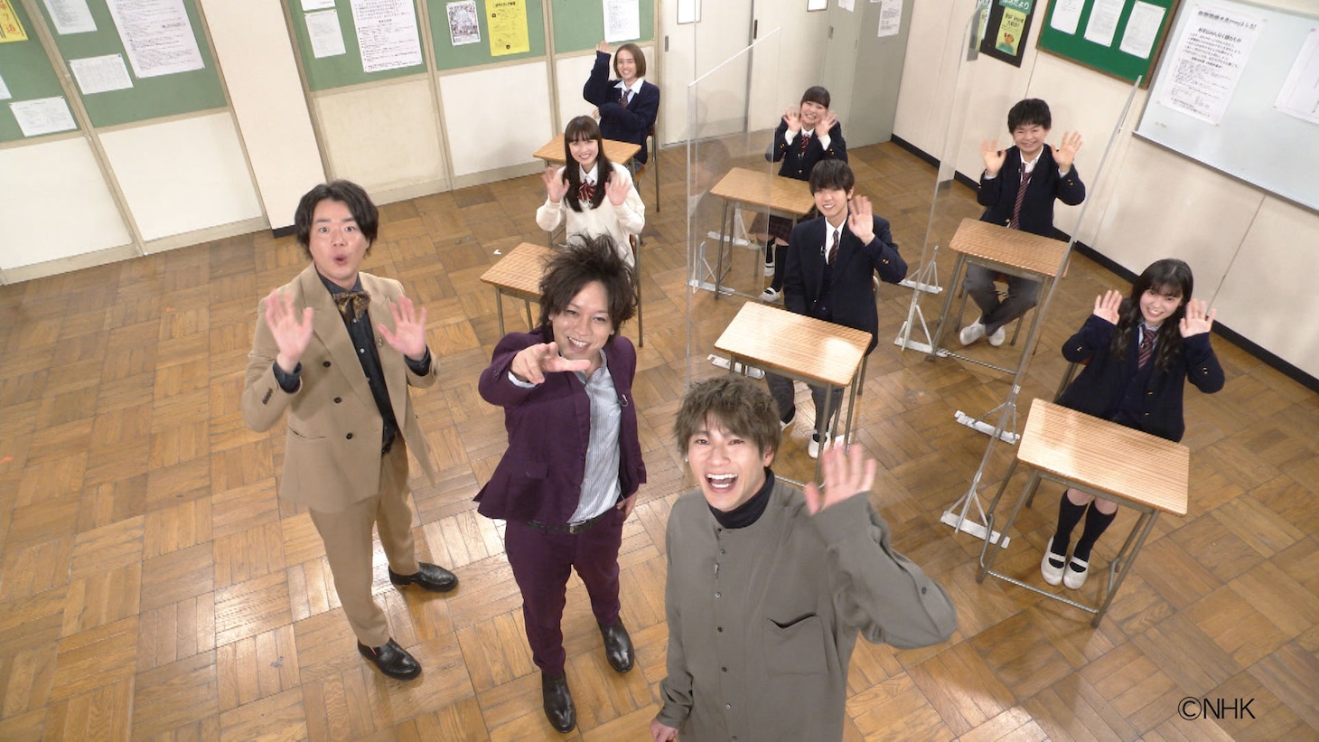 「ここはぺこぱと倫理です。」スペシャルより、ぺこぱ、山田裕貴ら。
