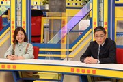 大久保佳代子と八代英輝。(c)フジテレビ