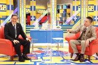 新型コロナウイルス感染症対策分科会の尾身茂会長と爆笑問題・太田。(c)フジテレビ