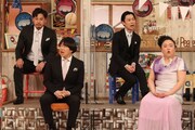 （左から）アルコ＆ピース平子、蛍原徹、ハライチ岩井、ニッチェ江上。(c)フジテレビ