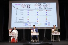 左から安達祐実、ミルクボーイ。