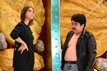 左から滝沢カレン
、空気階段・鈴木もぐら。(c)読売テレビ