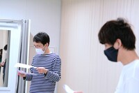 稽古中の様子。