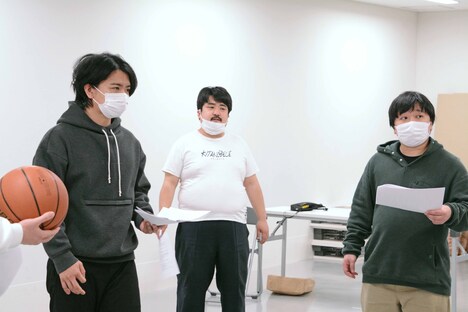 稽古中の様子。